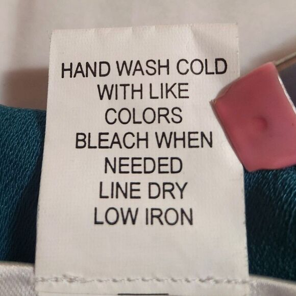 CHADWICKS Teal Green Short Sleeve Overblouse Vintage Womens Size 12 - Picture 5 of 8